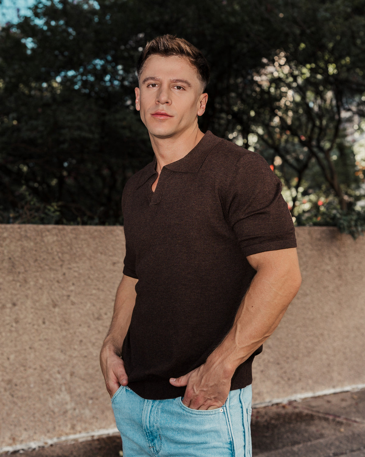 Heavy Knit Polo