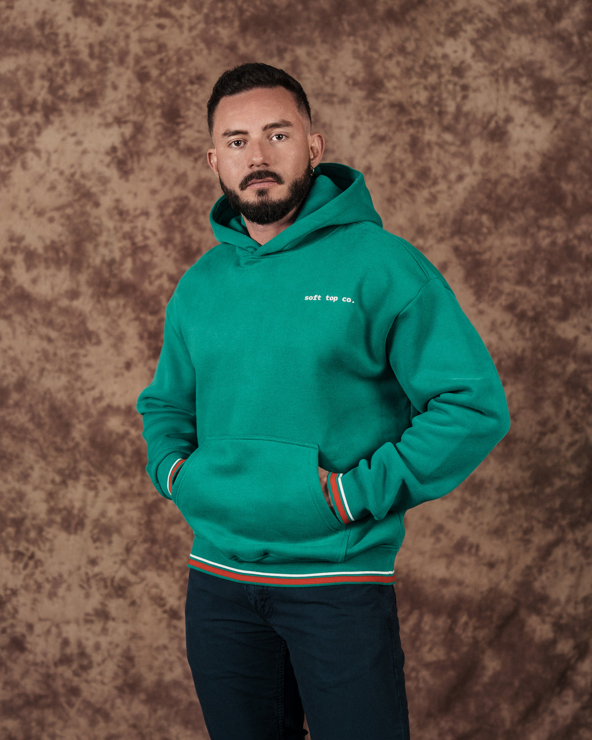 Soft Top Co. Contrast Rib Hoodie
