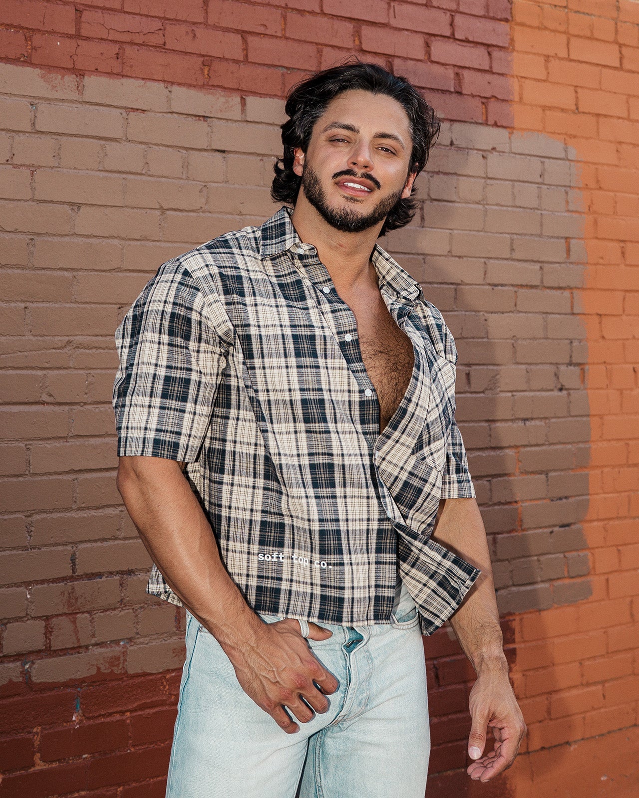 STC. Plaid Box Short Sleeve Shirt