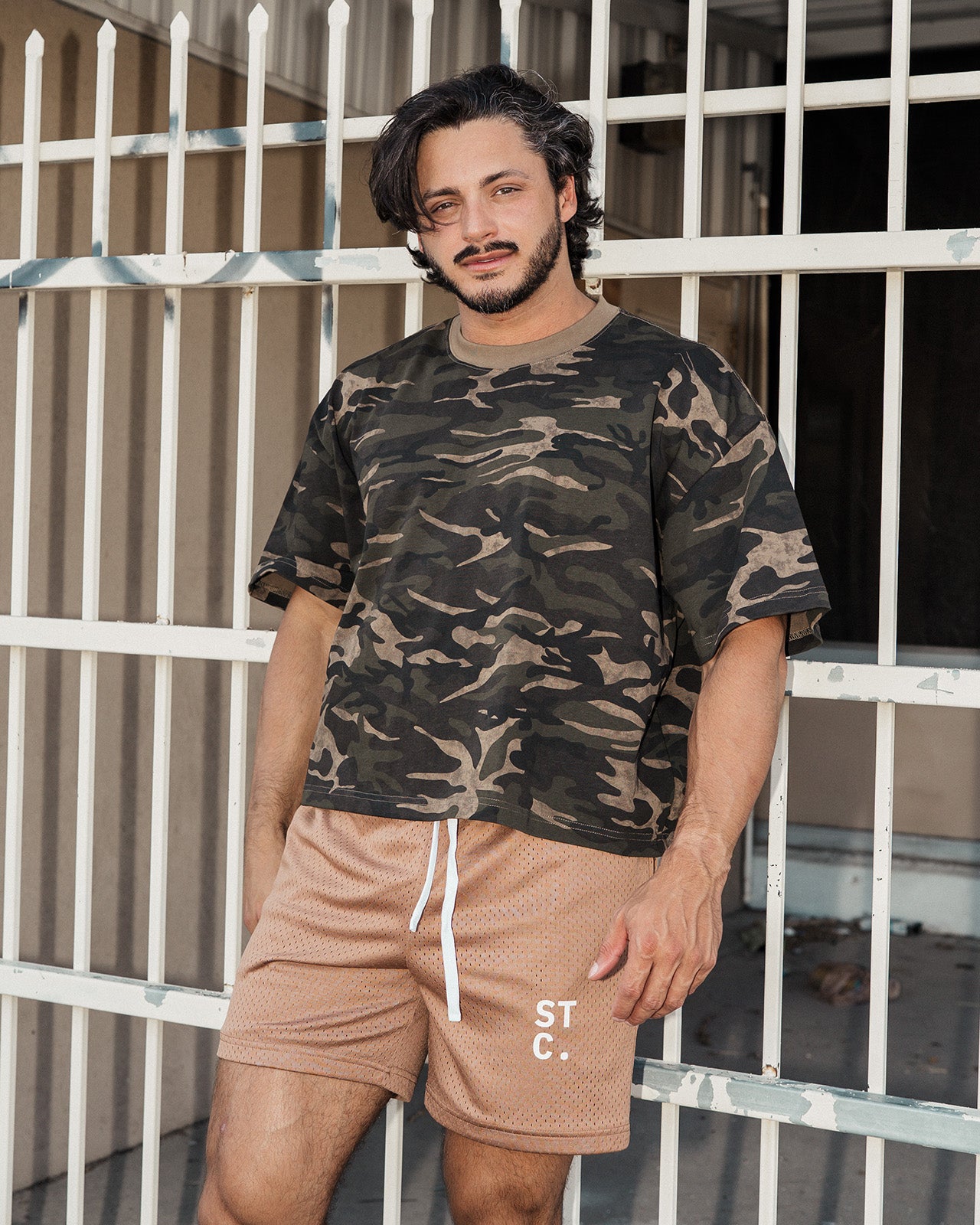 STC. Camo Boxy Tee
