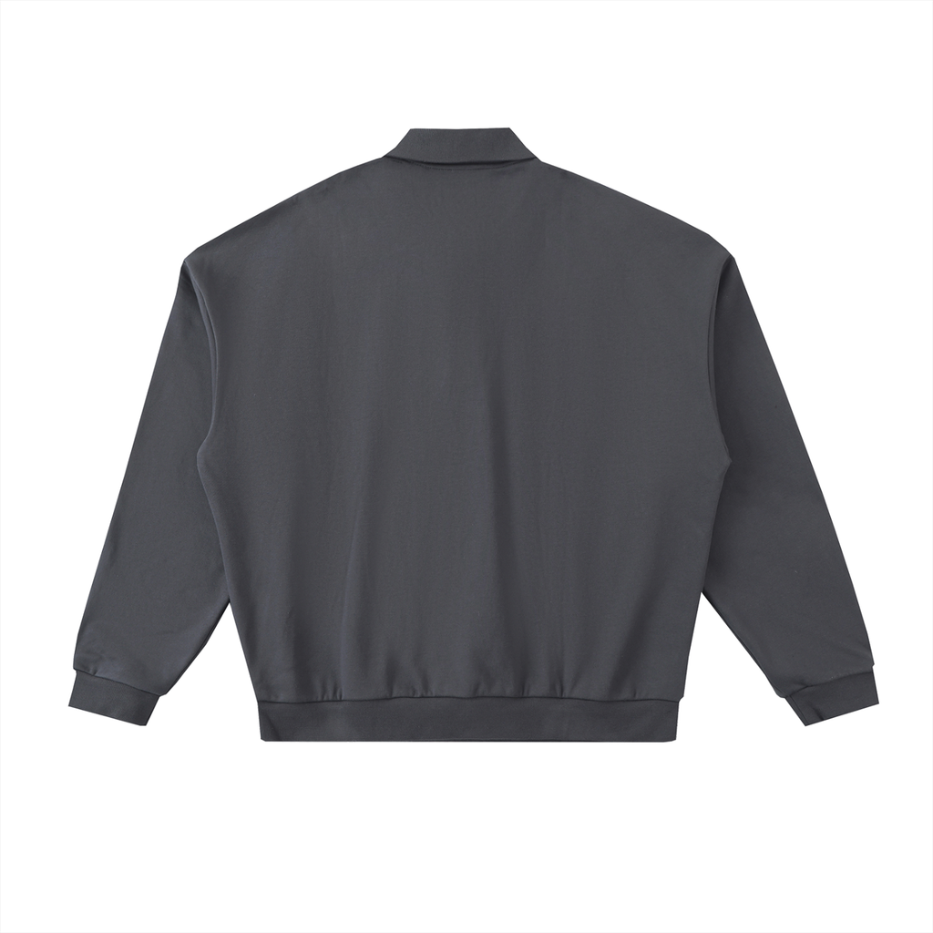 The STC. Polo Fleece Sweatshirt — Dark Grey