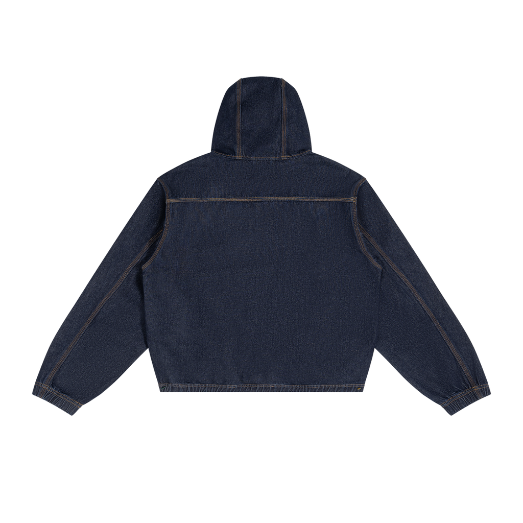 Soft Top Co. Boxy Denim Zip Hoodie