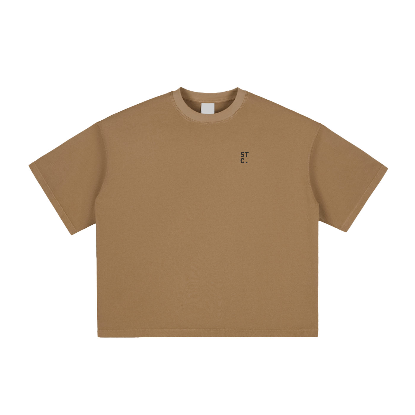 STC. Chest Logo — Vintage Washed Boxy Tee Unisex Fit