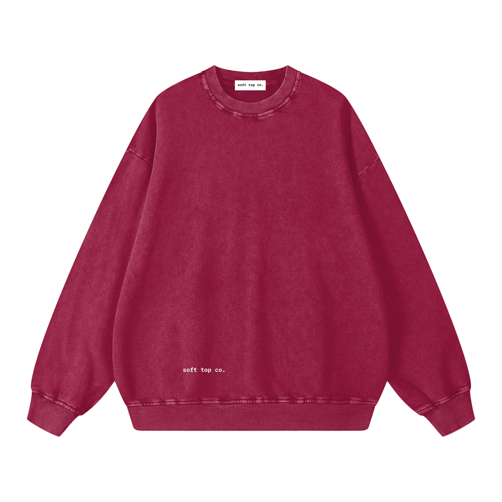 Soft Top Co. Snow Wash Oversized Crew