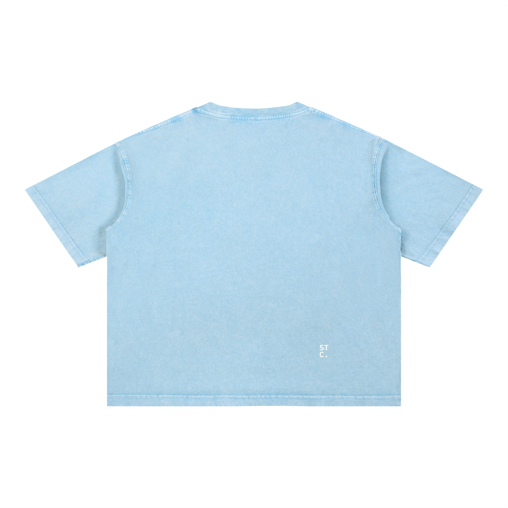 Snow-Washed Boxy Graphic Tee