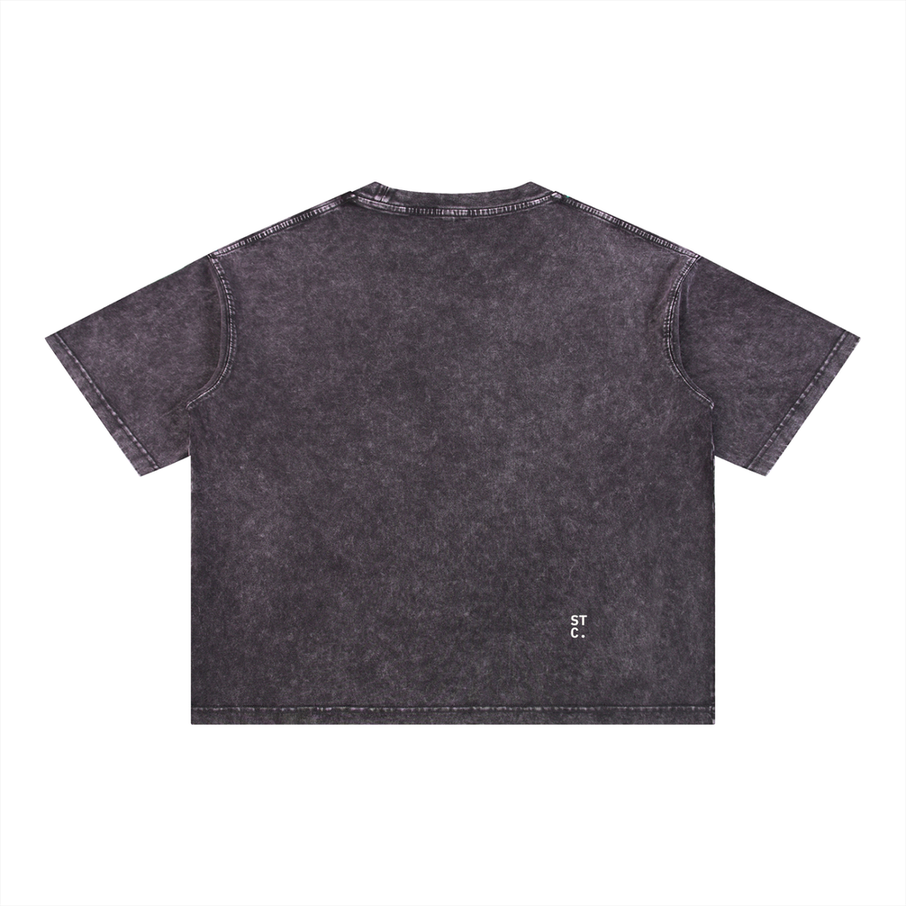 Snow-Washed Boxy Graphic Tee