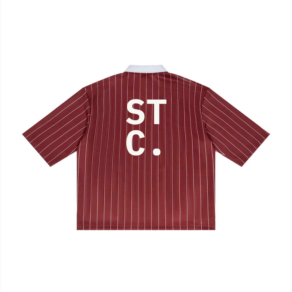 STC. Pinstripe Collared Jersey