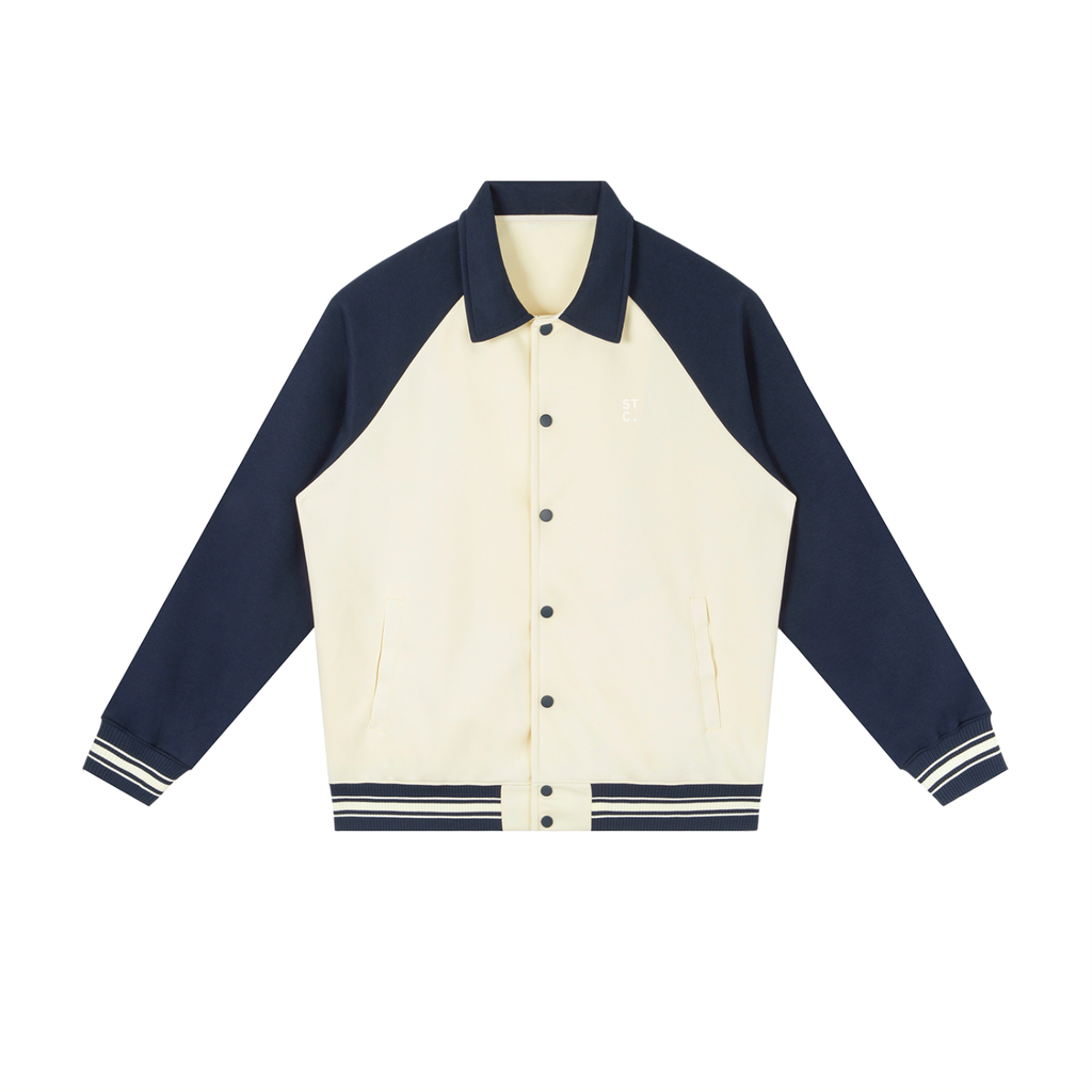 STC. Contrast Raglan Varsity Jacket