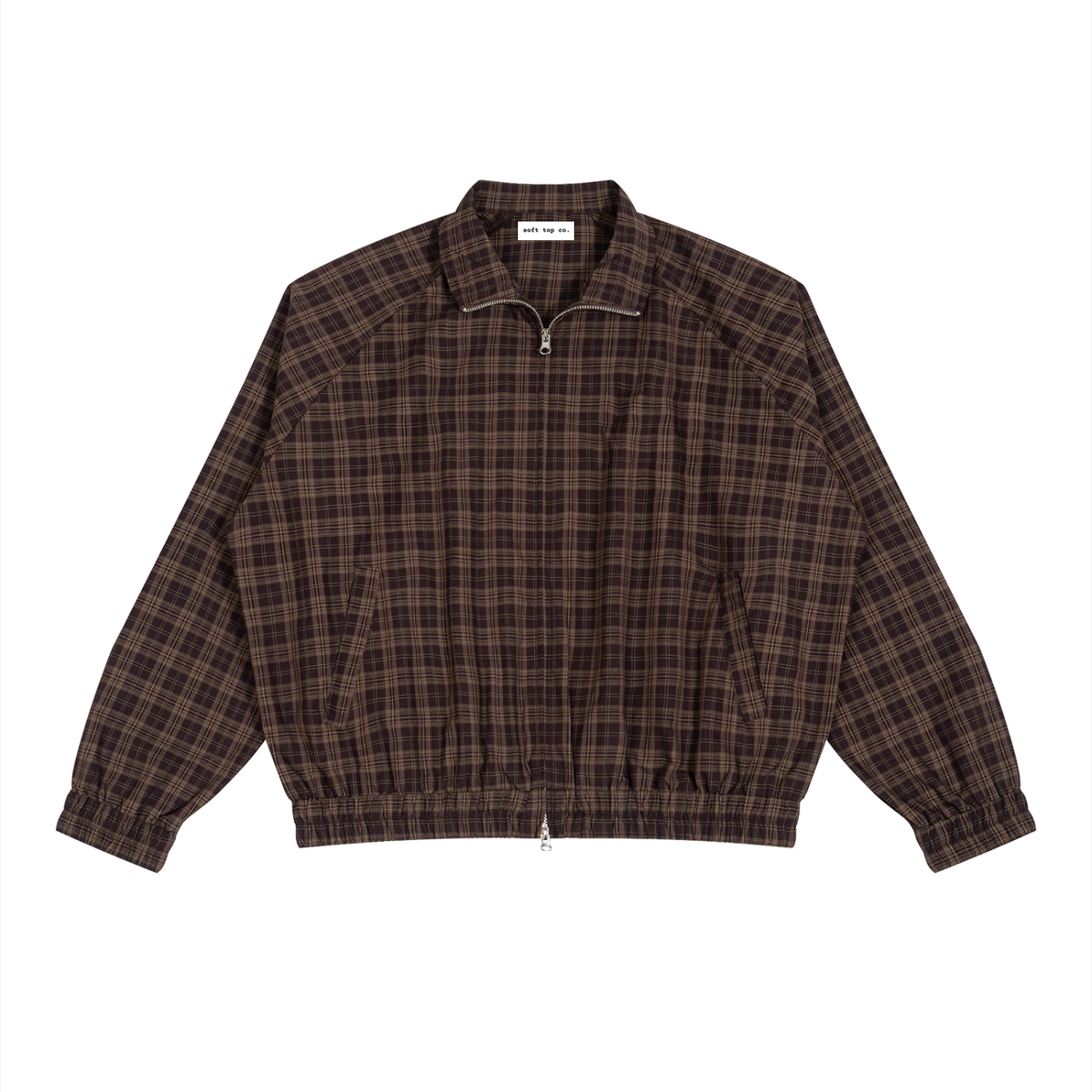 Plaid Track Jacket