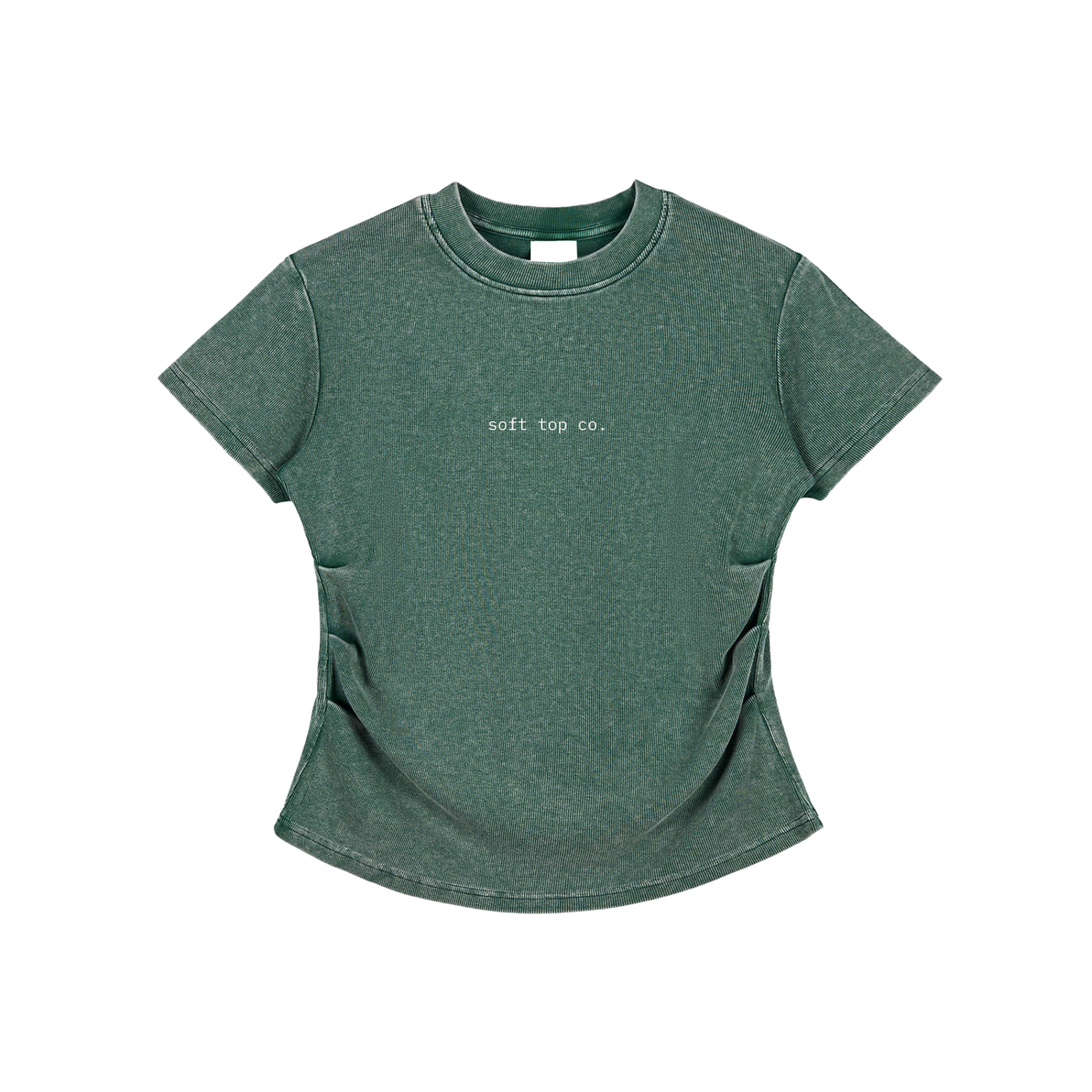 Soft Top Co. Curve Tee – Sculpted Fit Washed T-Shirt