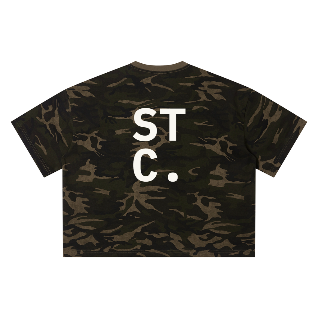 STC. Camo Boxy Tee