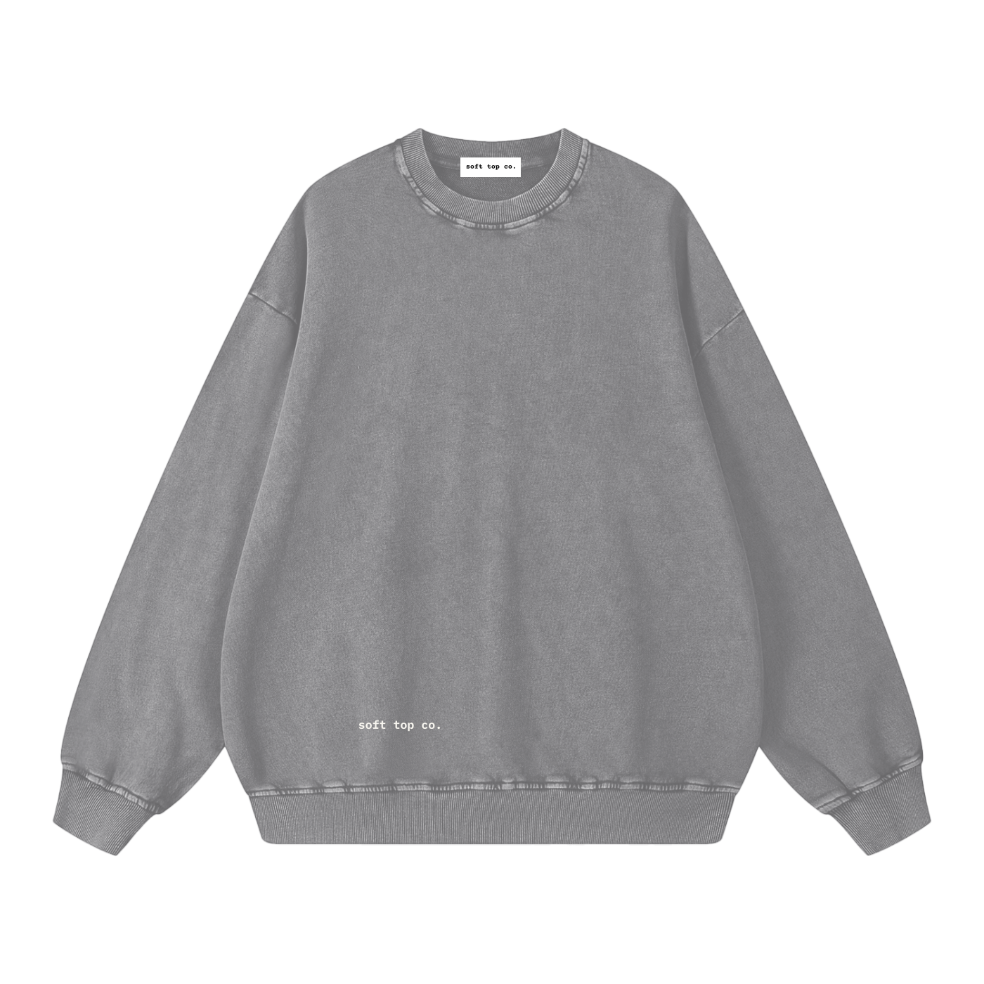 Soft Top Co. Snow Wash Oversized Crew