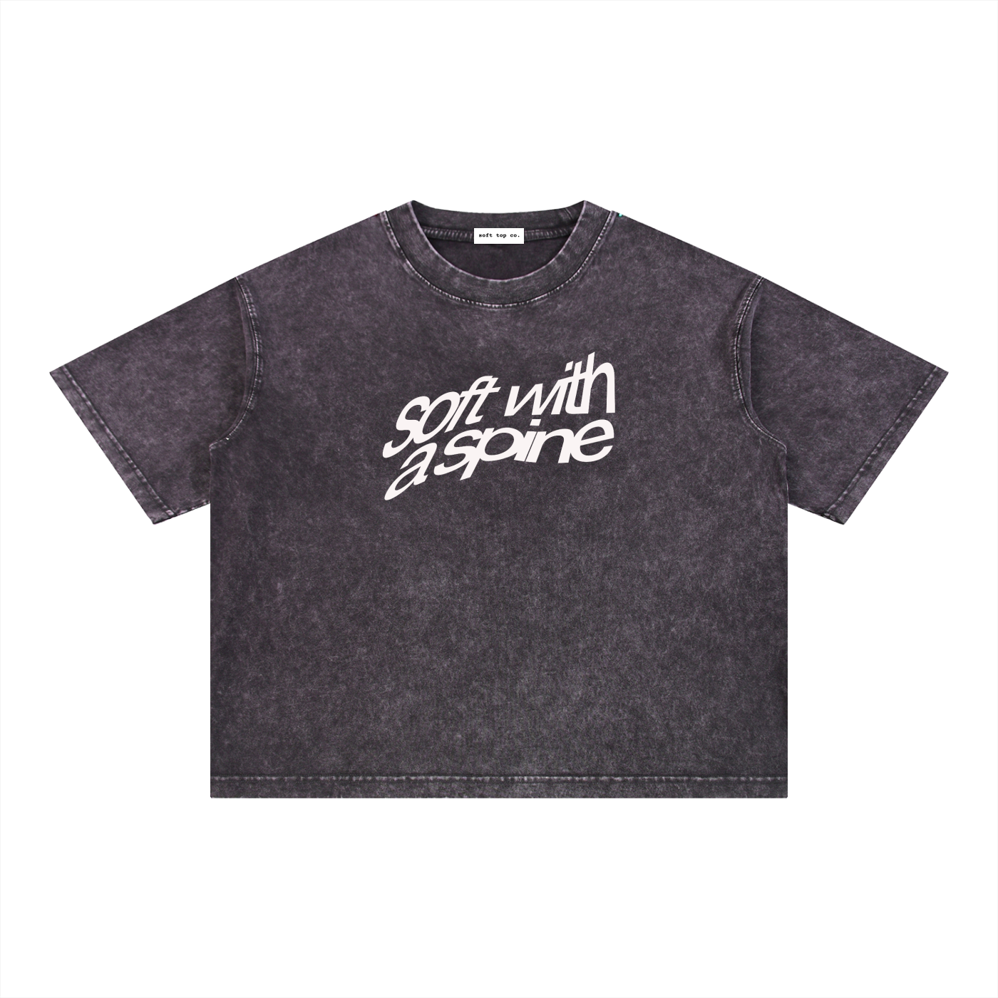 Snow-Washed Boxy Graphic Tee