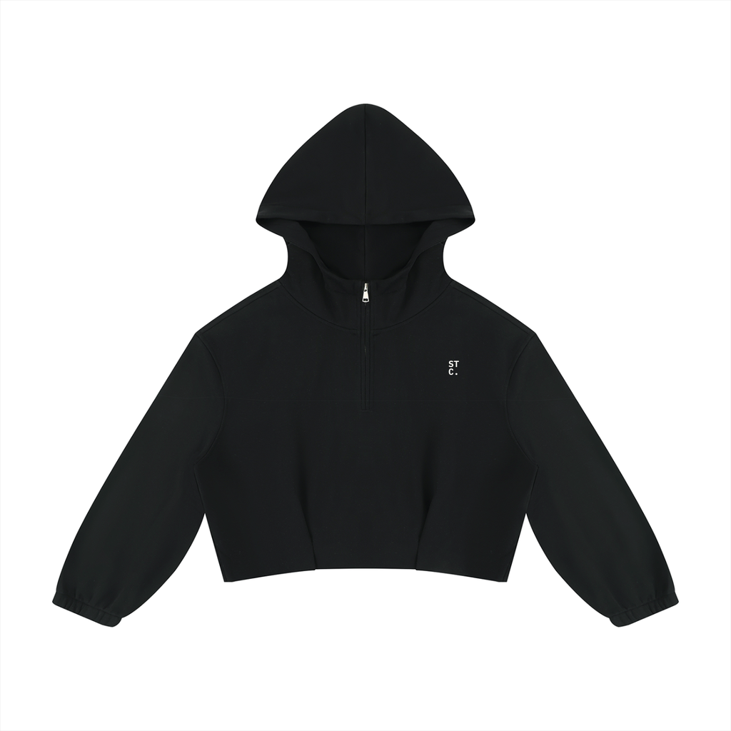 Soft Top Co. Quarter Zip Crop