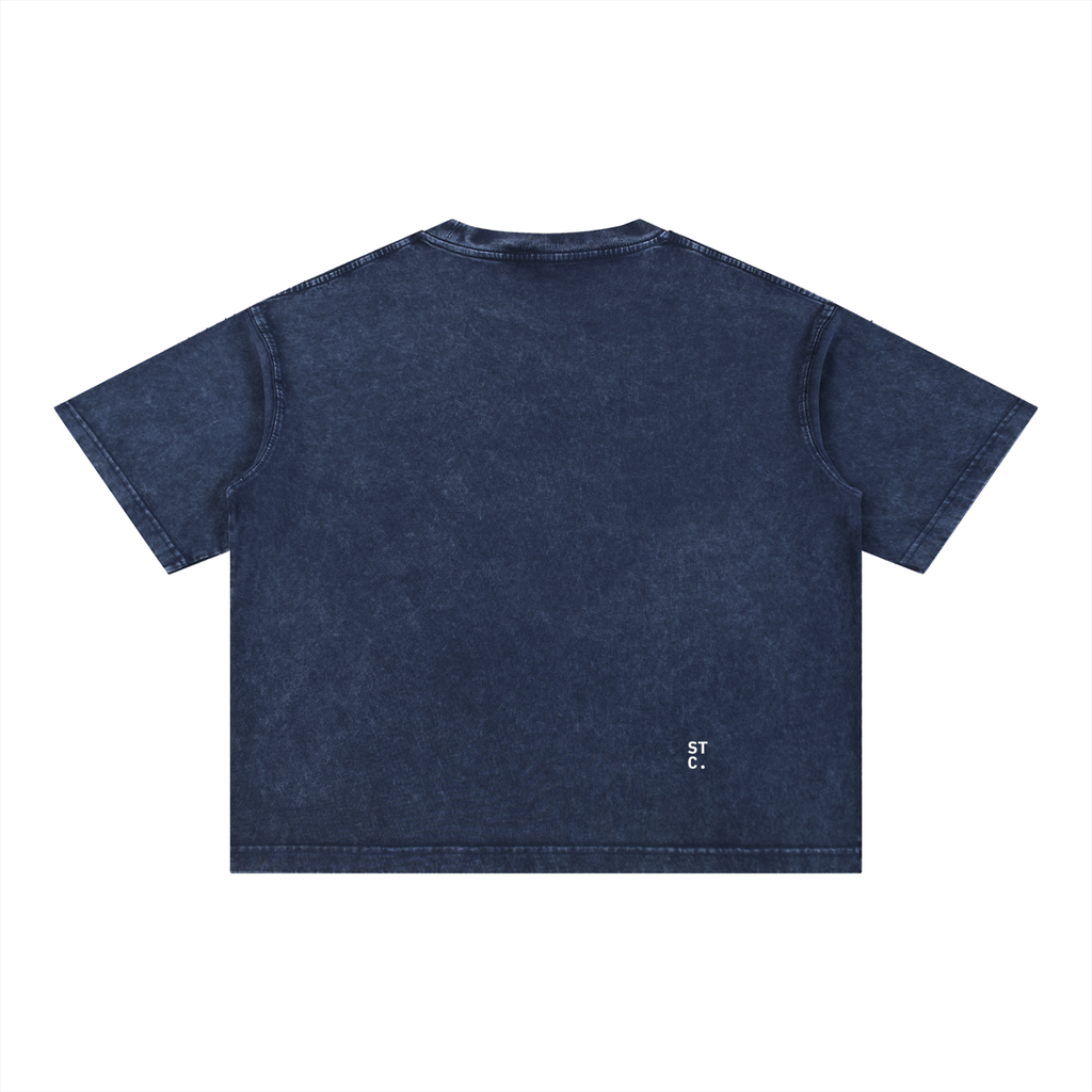 Snow-Washed Boxy Graphic Tee