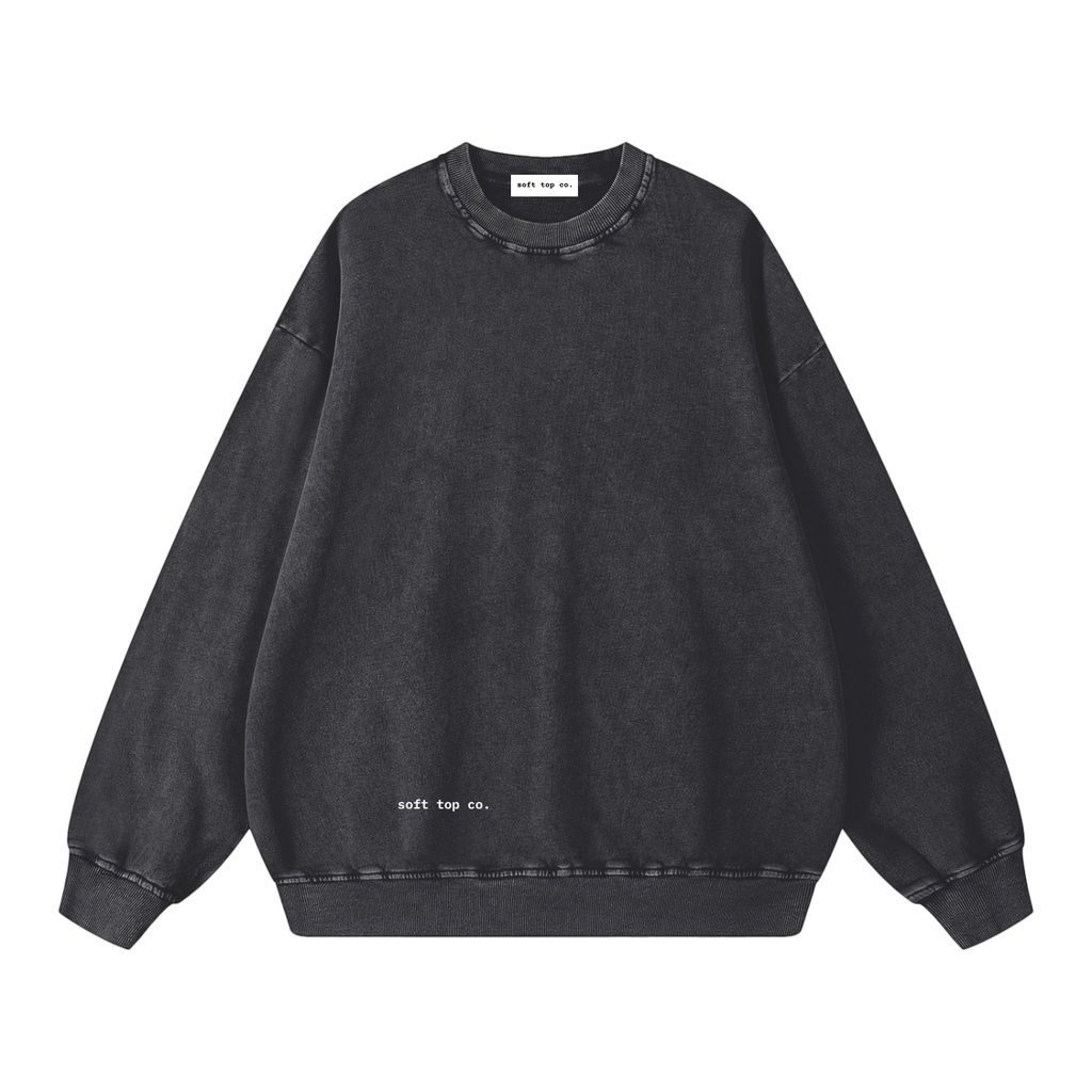 Soft Top Co. Snow Wash Oversized Crew