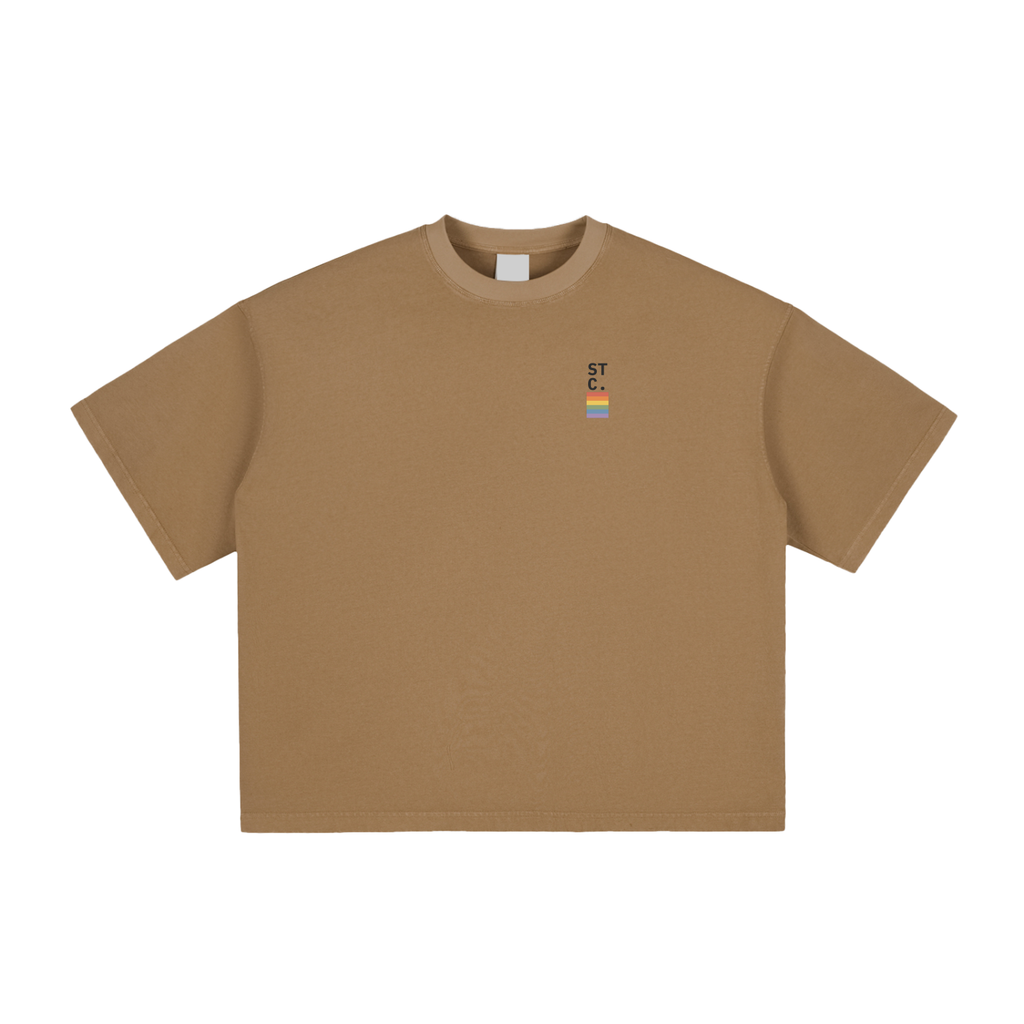 STC. Pride Chest Tee — Vintage Washed Boxy T-Shirt