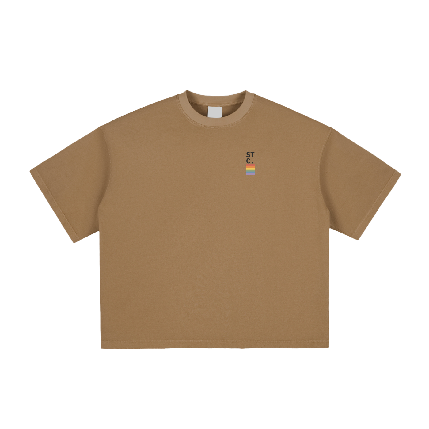 STC. Pride Chest Tee — Vintage Washed Boxy T-Shirt