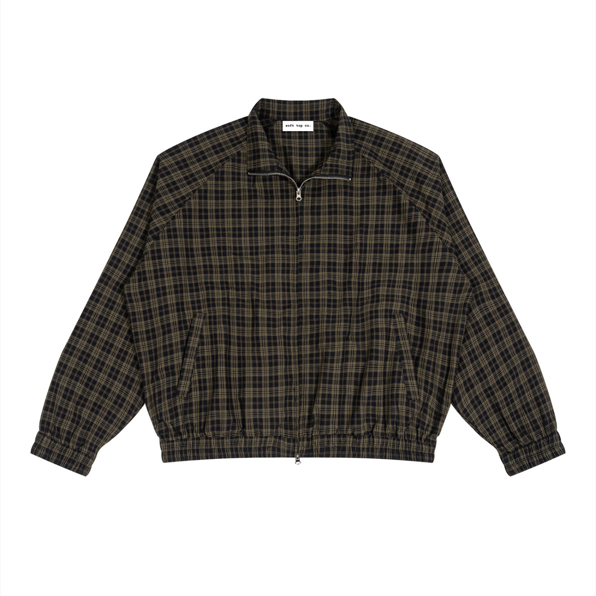 Plaid Track Jacket