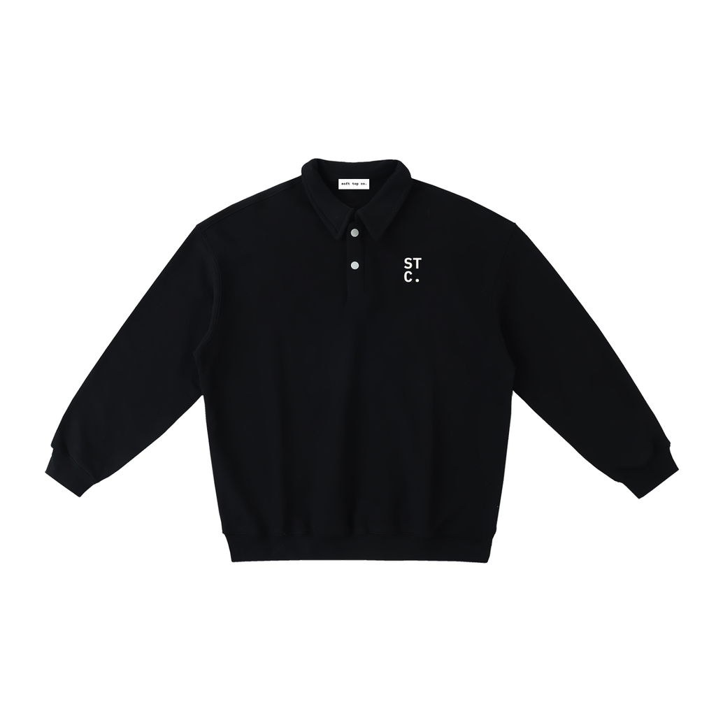 STC. Polo Sweatshirt – Heavyweight Polo-Collar Sweatshirt