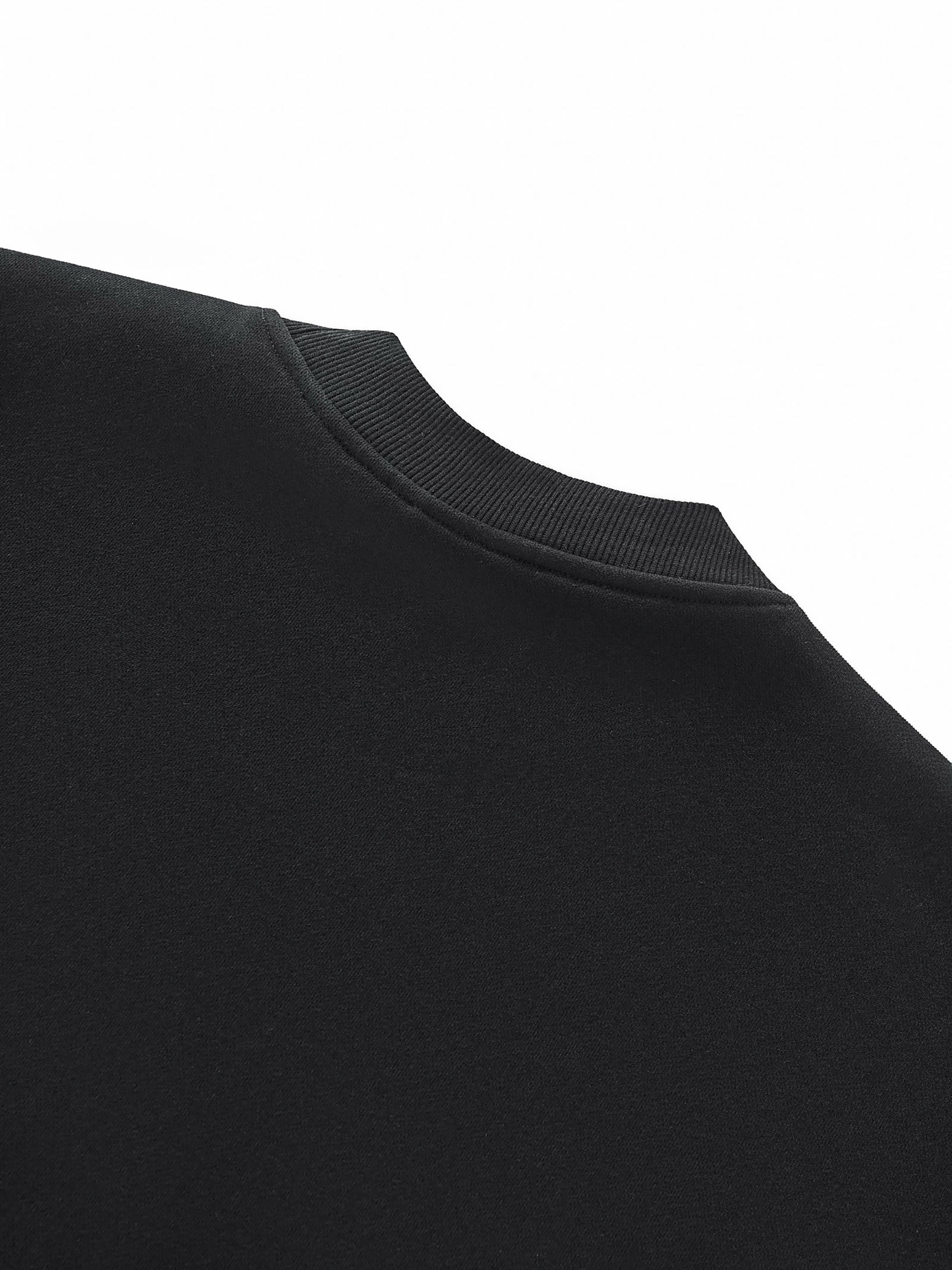 talk soft to me — Side-Slit Fleece Crewneck