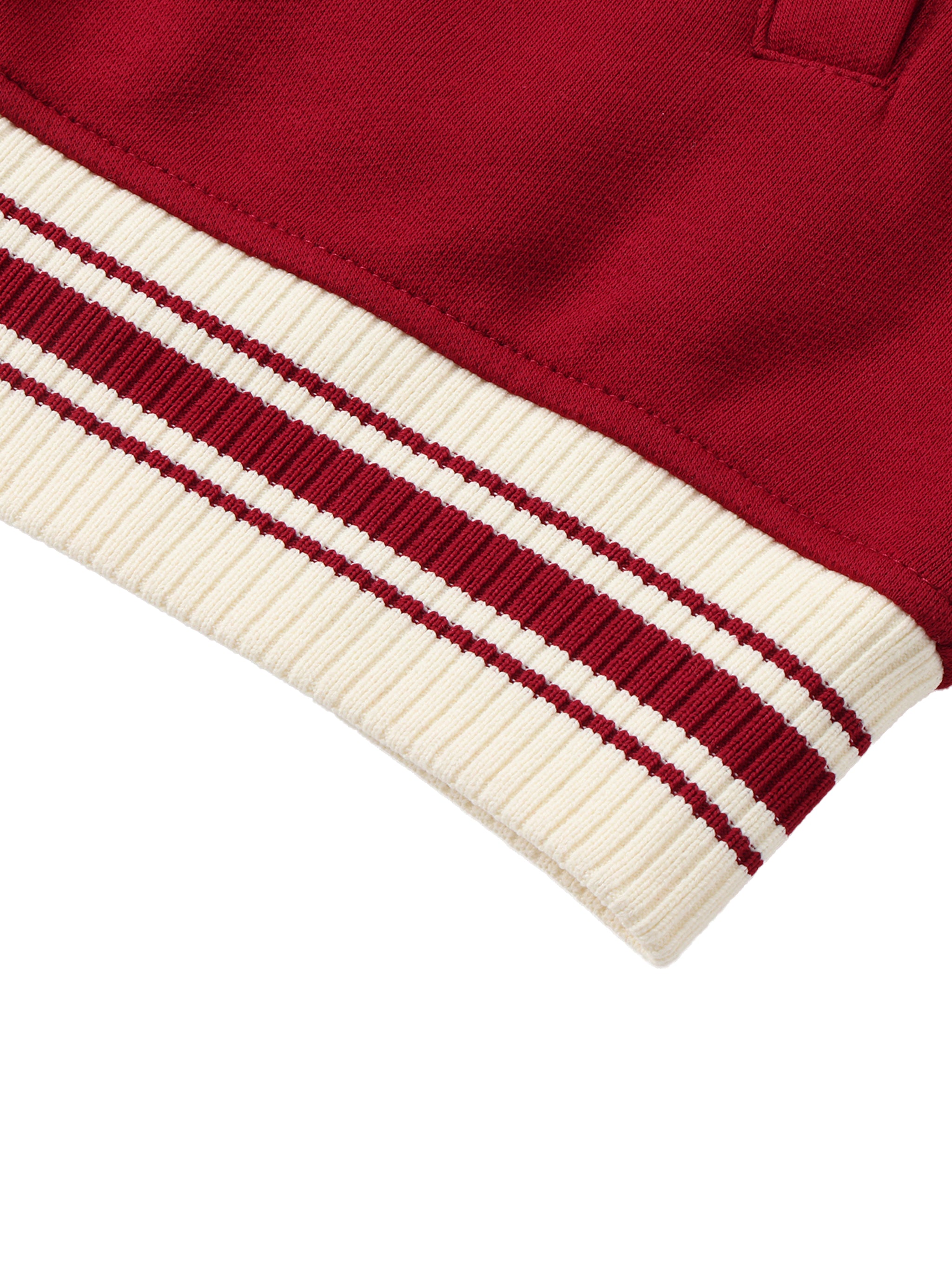 STC. Contrast Raglan Varsity Jacket