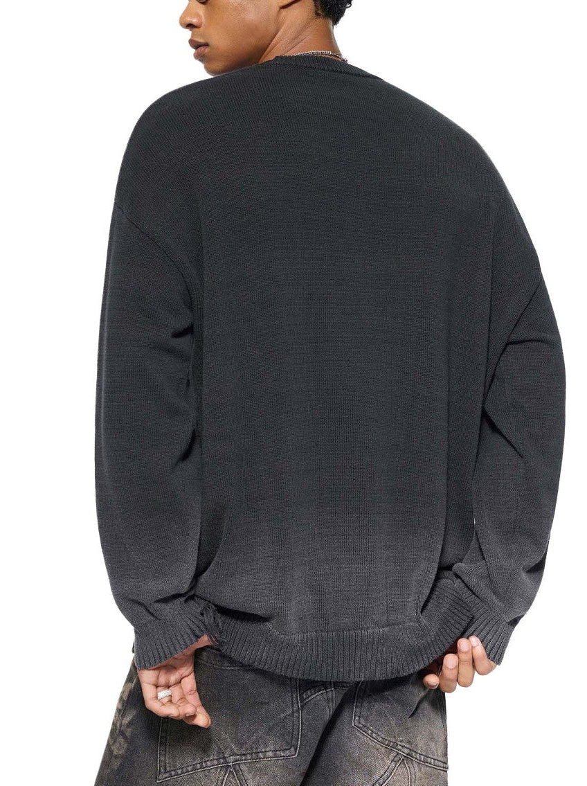 STC. Distressed Crewneck Sweater