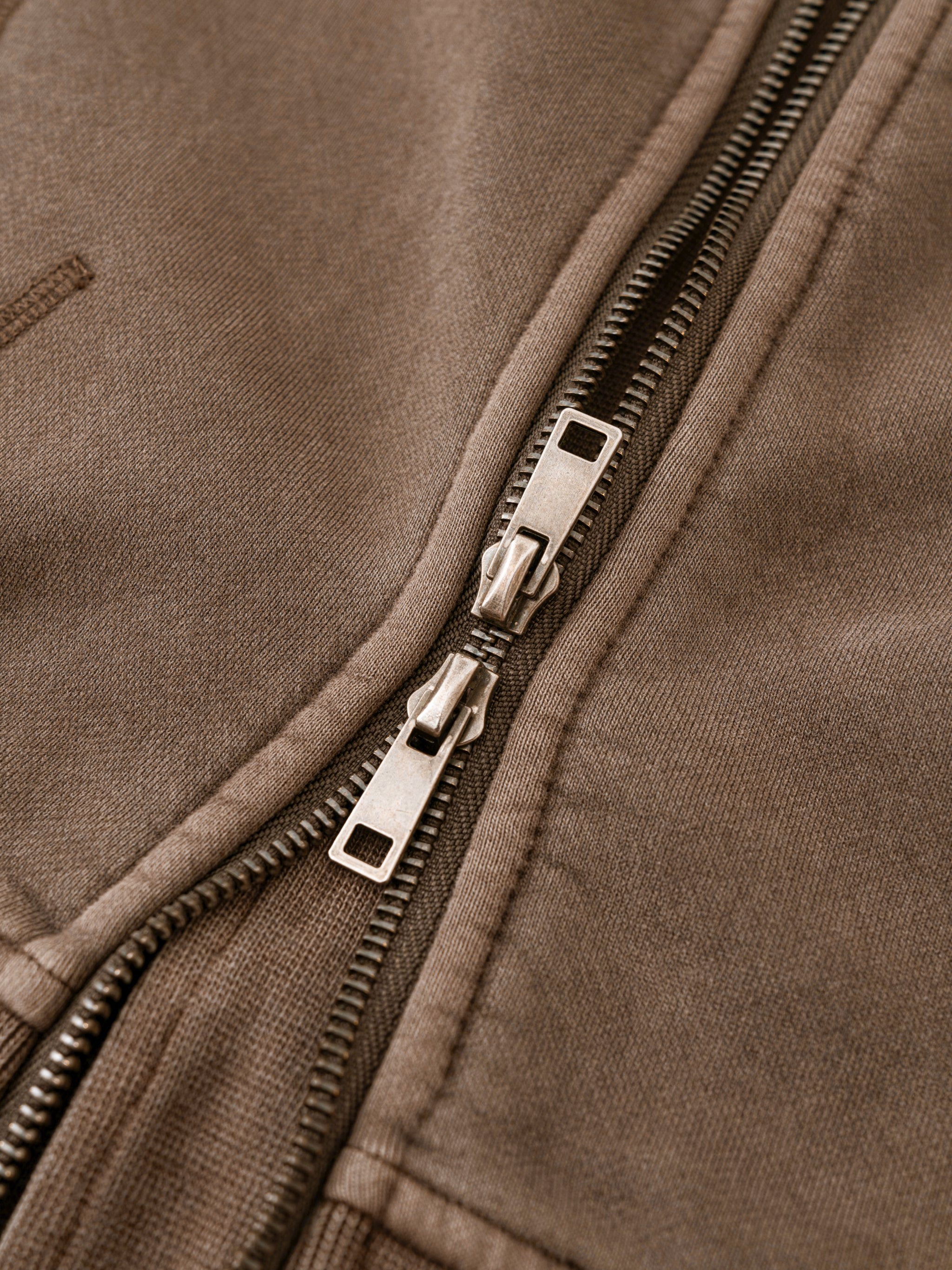 STC. Vintage Zip Hoodie — Cropped & Washed