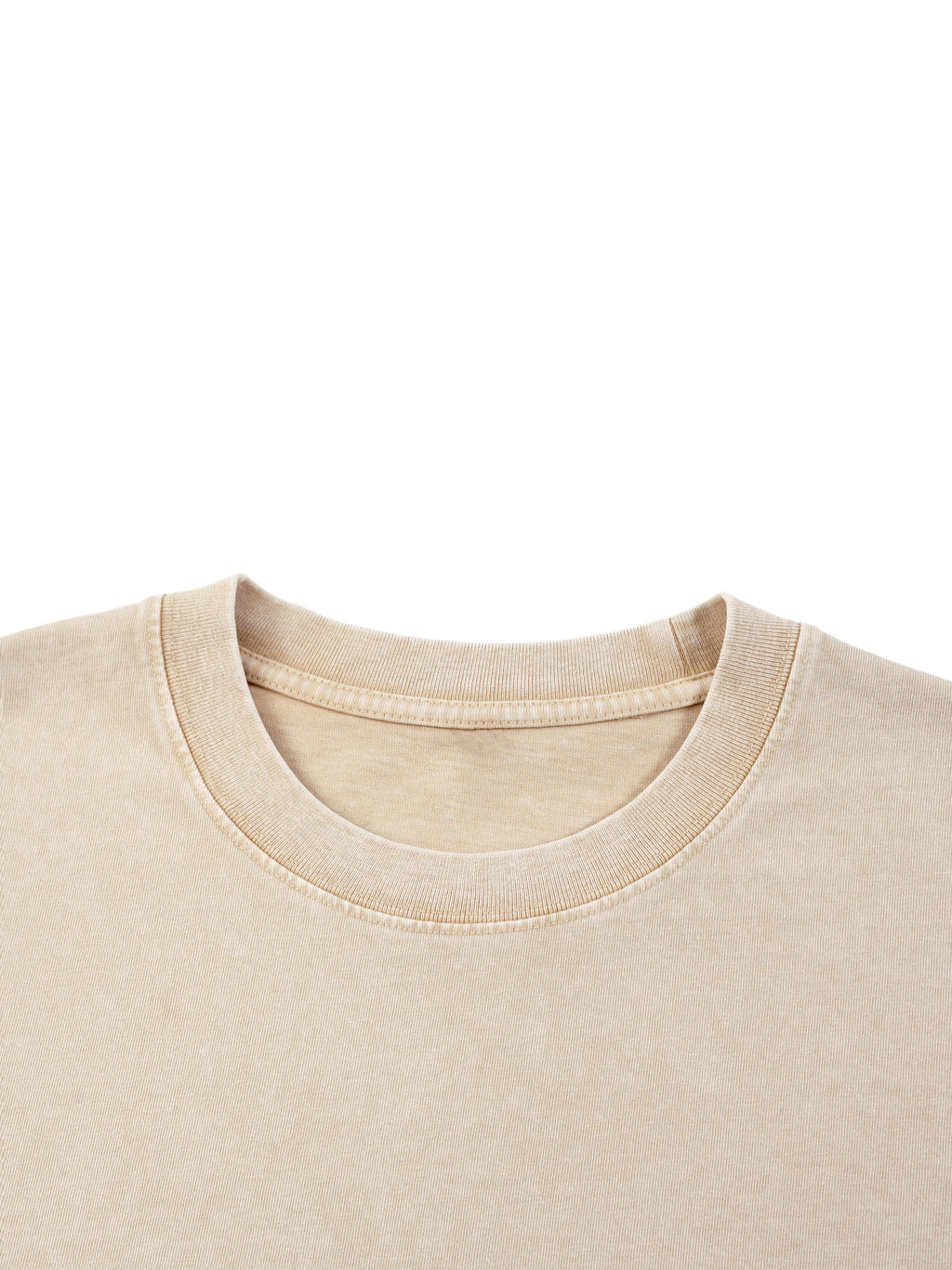 Snow-Washed Boxy Cotton Tee