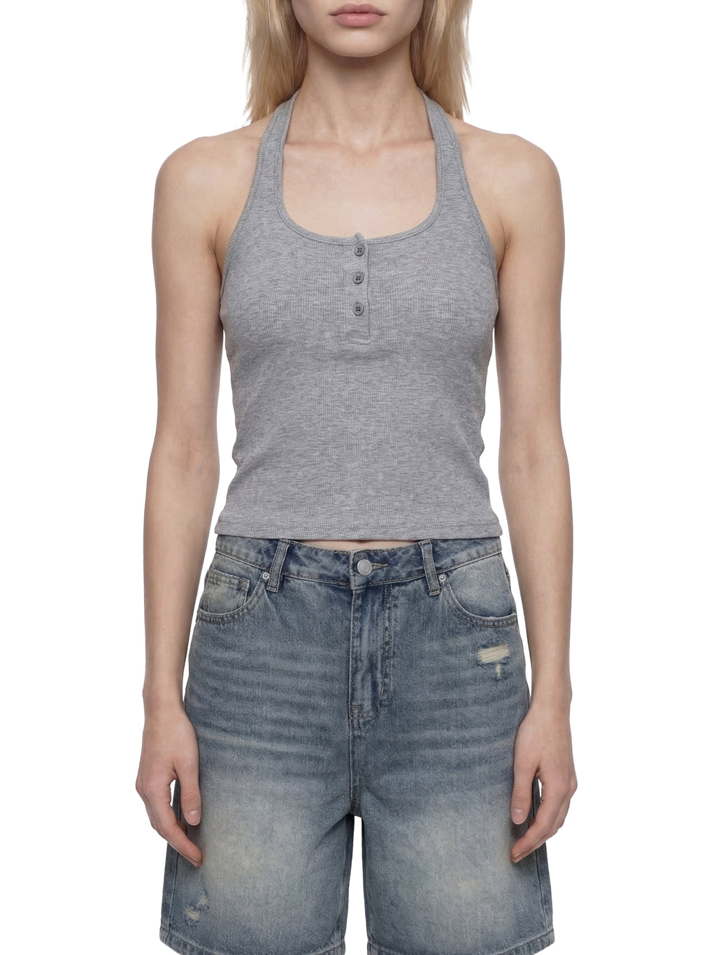 STC. Ribbed Henley Tank