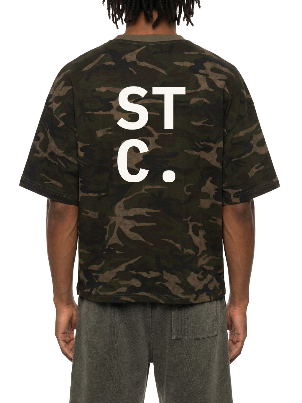 STC. Camo Boxy Tee