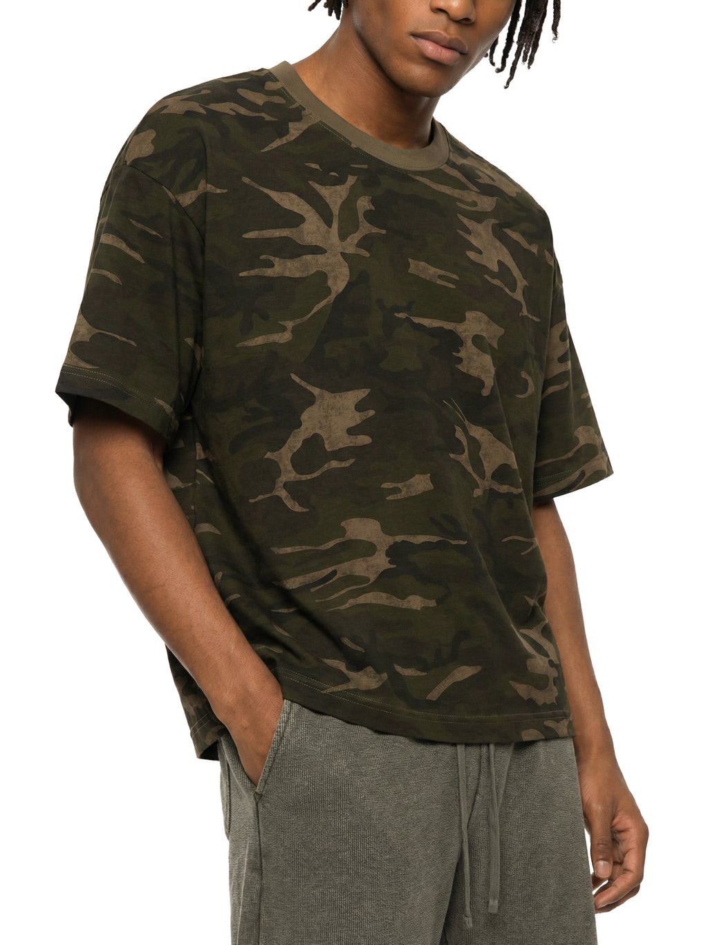 STC. Camo Boxy Tee