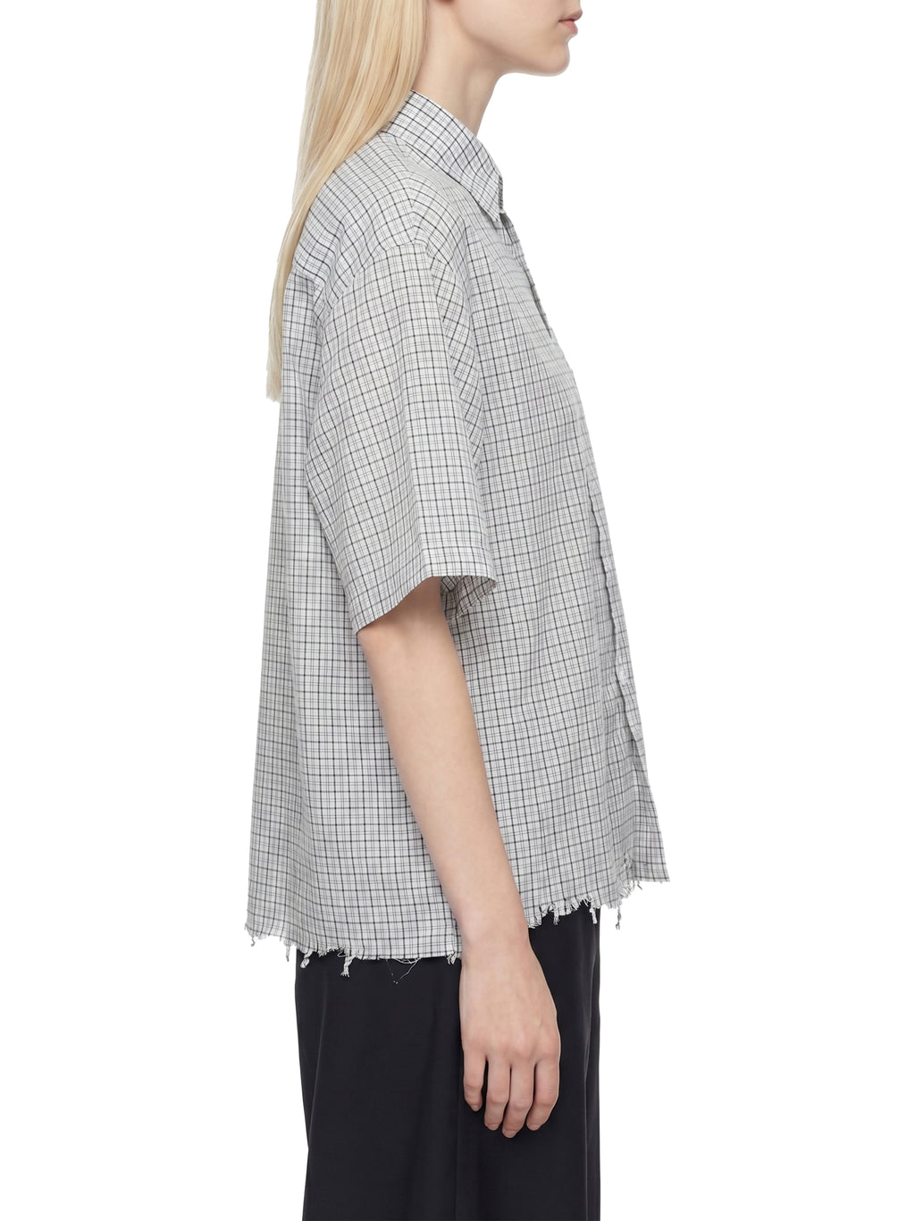 STC. Distressed Plaid Box Shirt