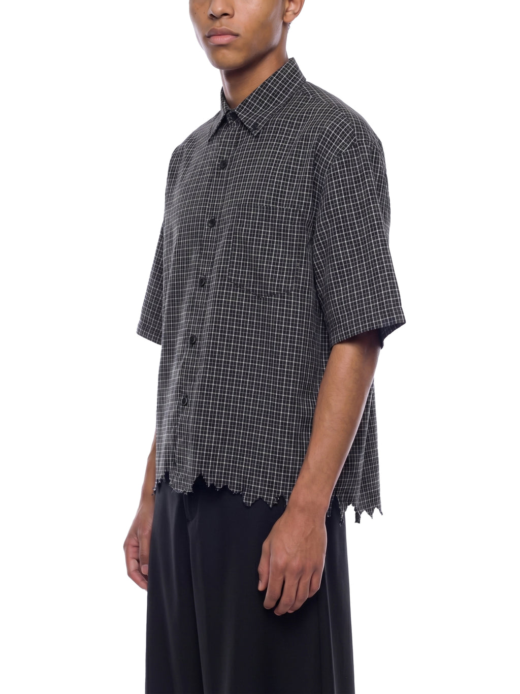 STC. Distressed Plaid Box Shirt