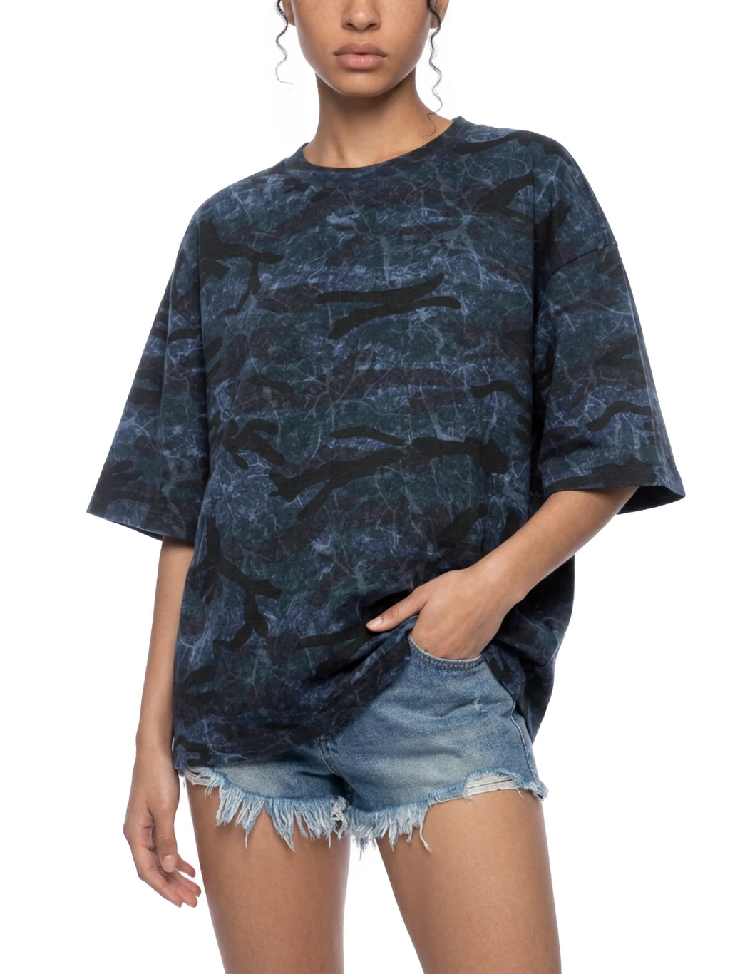 STC. Camo Boxy Tee