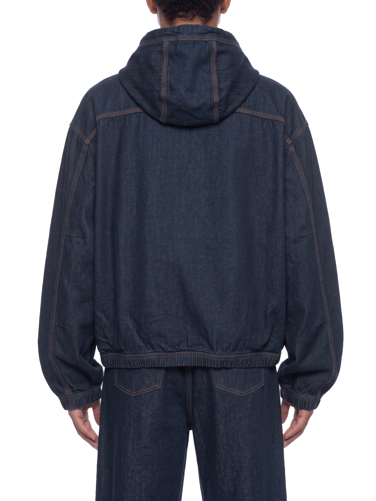 Soft Top Co. Boxy Denim Zip Hoodie