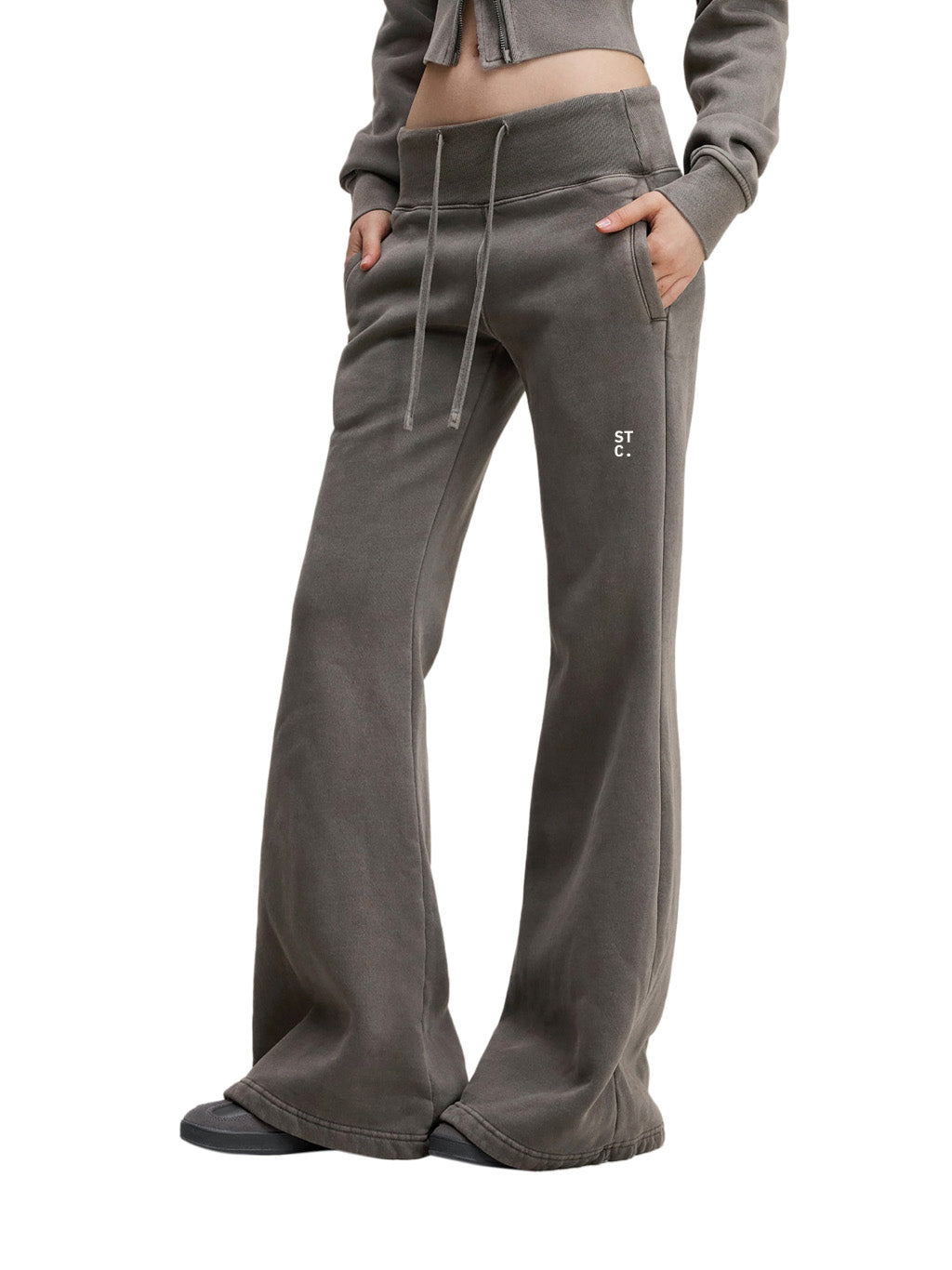 STC. Washed Flare Fleece Pant